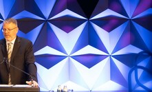 Tim Ledbetter, Epiroc’s vice president of operations, at the GRX25 conference in Brisbane.