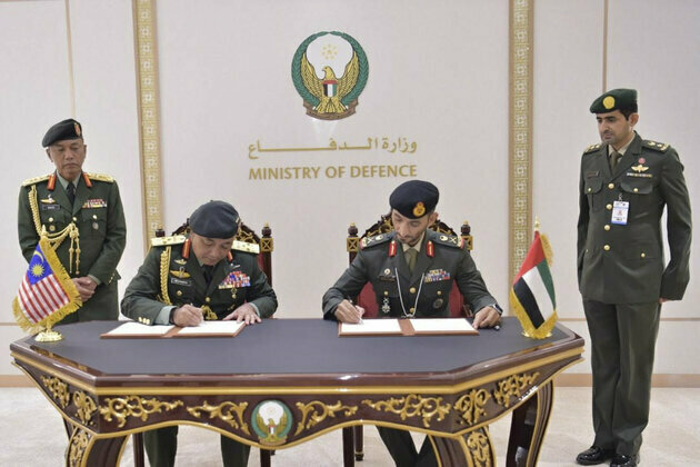 Commander of UAE Land Forces receives Deputy Commander of Malaysian Land Forces