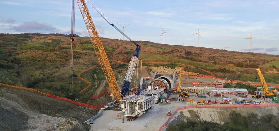  Preparations for the start-up of Partenope, the largest TBM Webuild has operating in Europe