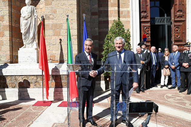 ITALY-ROME-CHINA-WANG YI-FM-MEETING-PRESS