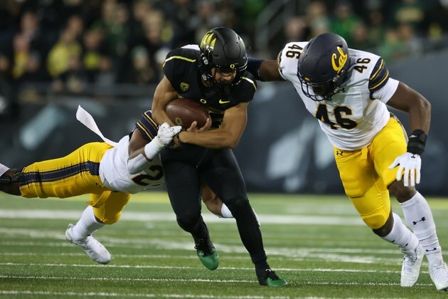 No. 9 Oregon rallies past Cal, then holds on for win