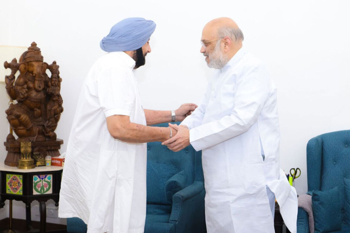 Former Punjab CM Captain Amarinder Singh meets Shah, Nadda in Delhi