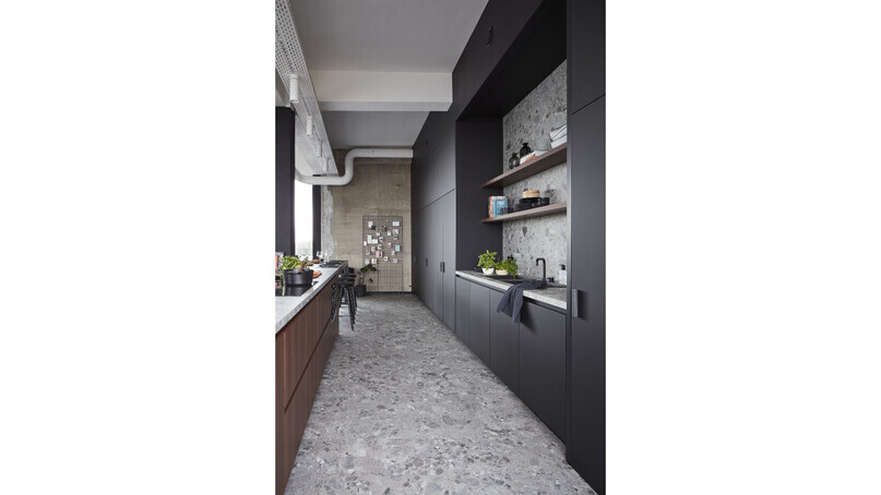 BerryAlloc® Pure LVT mirrors the modern terrazzo flooring look