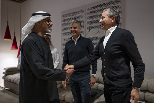 Khaled bin Mohamed bin Zayed meets executive management delegation from Walt Disney Company