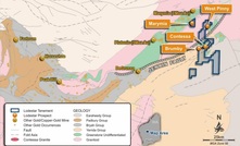 Map of Lodestar Resources' discovery area