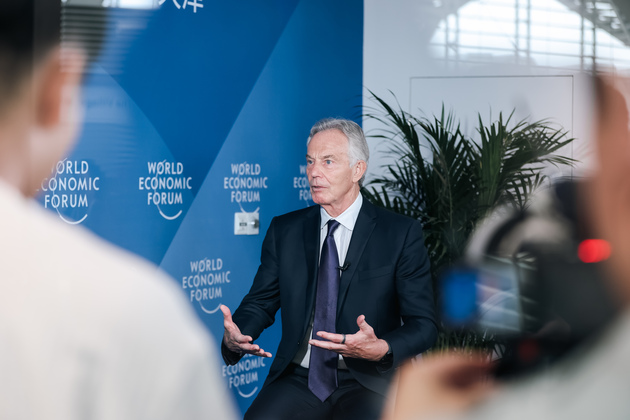 CHINA-TIANJIN-2025 SUMMER DAVOS FORUM-TONY BLAIR (CN)