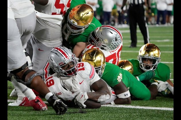 No. 6 Ohio State stuns No. 9 Irish with 1 second left