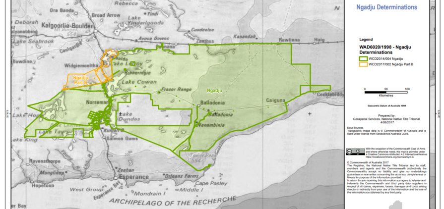 Ngadju native title determination map