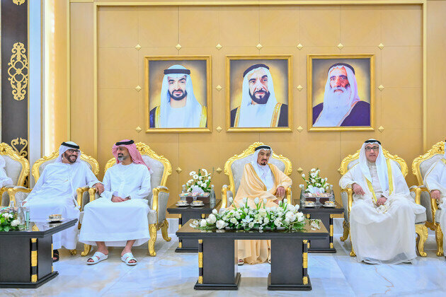 Ajman Ruler, Crown Prince receive Eid greetings from top officials, Consul-General of Kuwait