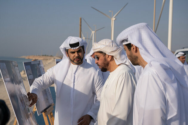 Hamdan bin Zayed reviews development projects on Dalma Island, meets with residents