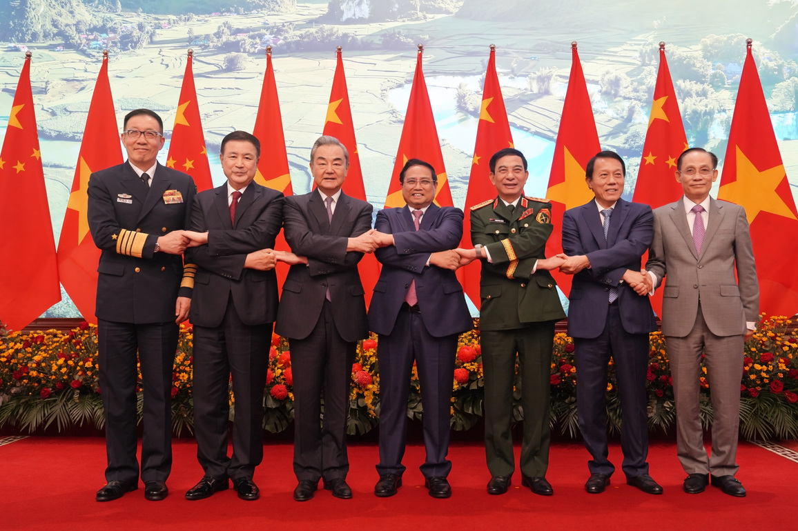 VIETNAM-HANOI-PHAM MINH CHINH-SENIOR CHINESE OFFICIALS-MEETING