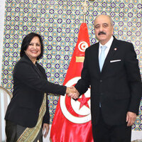 MEA Secy Neena Malhotra meets Tunisia's Foreign Minister, discusses cooperation