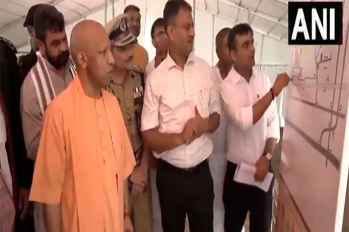 Uttar Pradesh CM Adityanath inspects site of PM Modi's proposed visit at Barnauli village