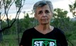  Cairns-based public servant Carine Visschers who protested against the Bravus Carmichael rail project because she said it would lead to ecocide.