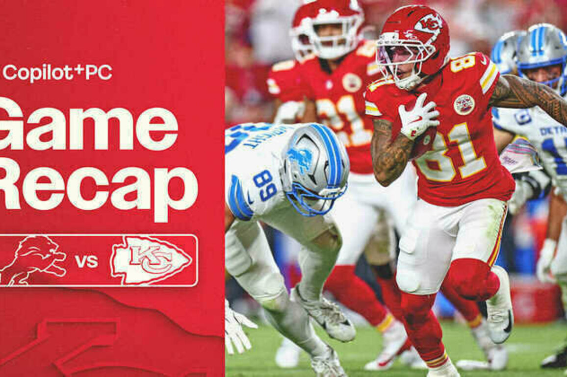 Chiefs Defeat Lions, 30-17, on Sunday Night Football