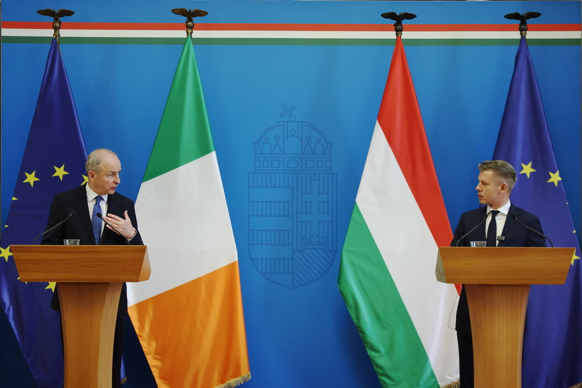 HUNGARY-BUDAPEST-HUNGARIAN PM-IRELAND-TAOISEACH-MEETING