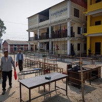 Nepal polling centres resplendent, abuzz with preparations for election days
