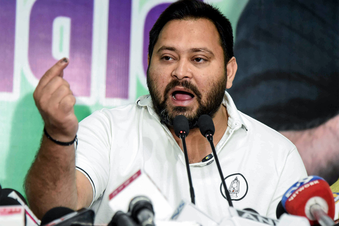 "Fulfil your promises to Bihar," says Tejashwi Yadav as Nitish Kumar takes oath as Bihar CM