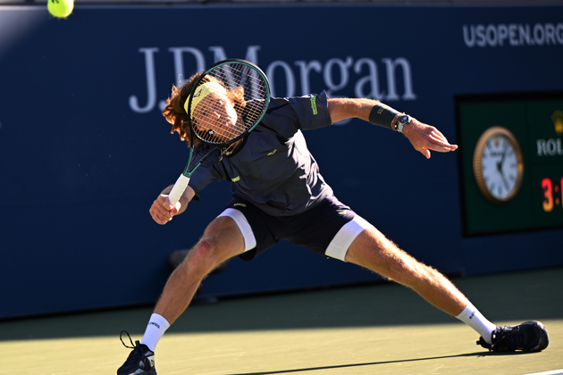 (SP)U.S.-NEW YORK-TENNIS-US OPEN-MEN'S SINGLES-RUBLEV VS WONG