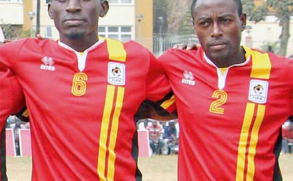 Benard Muwanga ne Brian Majwega aba Cranes ya CHAN Benard Muwanga ne Brian Majwega aba Cranes ya CHAN