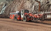 Byrnecut's DD422iE heading down the Prominent Hill ramp. Photo courtesy Sandvik