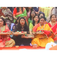 Karwa Chauth: Delhi CM Rekha Gupta joins women in festive rituals at her residence