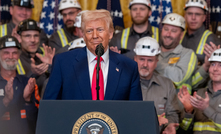 US President Trump signs executive actions to support the coal industry on April 8, 2025