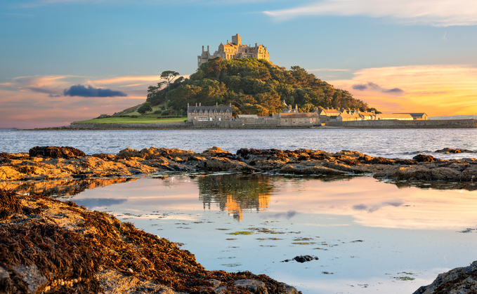 St Michael's Mount in Cornwall is part of the St Aubyn Estate. Photo: ValeryEgorov via iStock