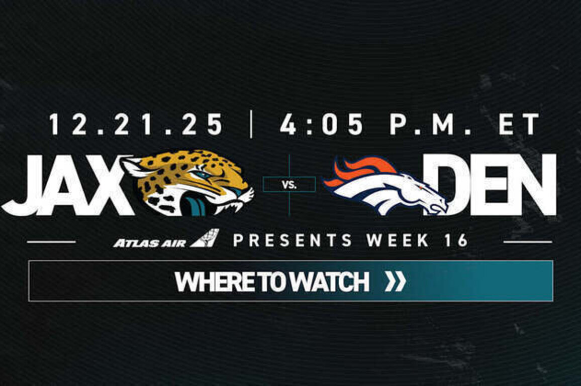 Where to Watch: Jaguars vs. Broncos, Week 16 of 2025 NFL Season