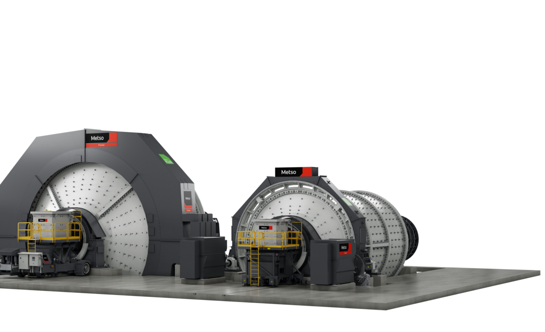 The grinding mills for Harmony's Eva Copper mine