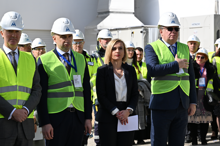 Julian Reilly, Ambassador of the United Kingdom to Bosnia and Herzegovina, Nezir Pivic, Prime  Minister of Zenica-Doboj Canton, Sanela Karic, Board Member of Adriatic Metals and Nermin Nikšić, Prime  Minister of the Federation. Credit: Adriatic Metals