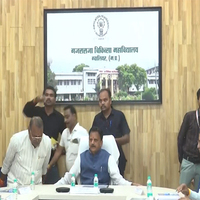 Madhya Pradesh Deputy CM Rajendra Shukla attends health department meeting in Gwalior