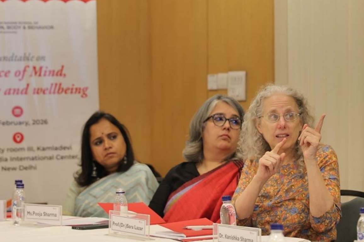 Harvard Professor Sara Lazar Joins a Roundtable on the Science of Mind, Behaviour, and Wellbeing organized by Rishihood University