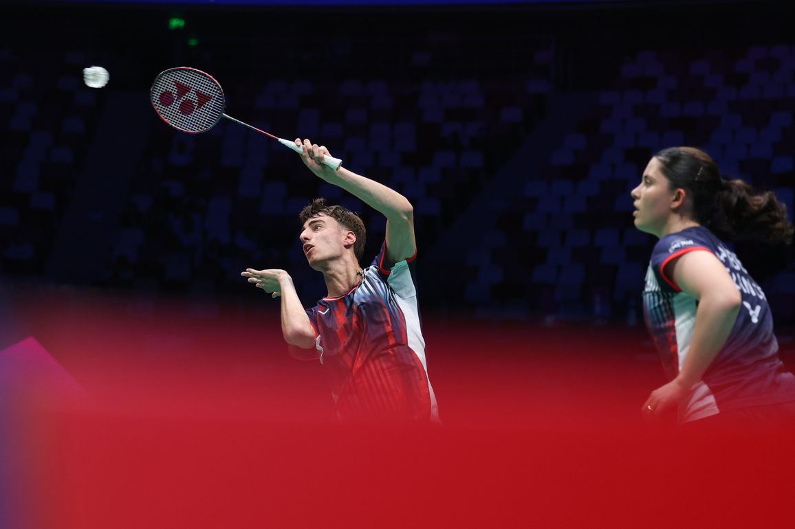 (SP)CHINA-XIAMEN-BADMINTON-SUDIRMAN CUP-FRANCE VS AUSTRALIA (CN)