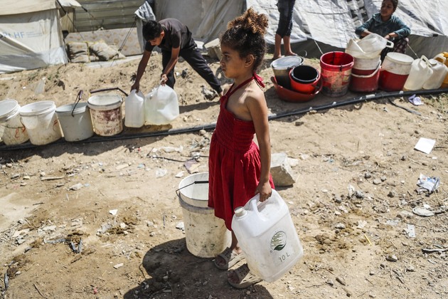 MIDEAST-GAZA-JABALIA-DISPLACED CHILDREN