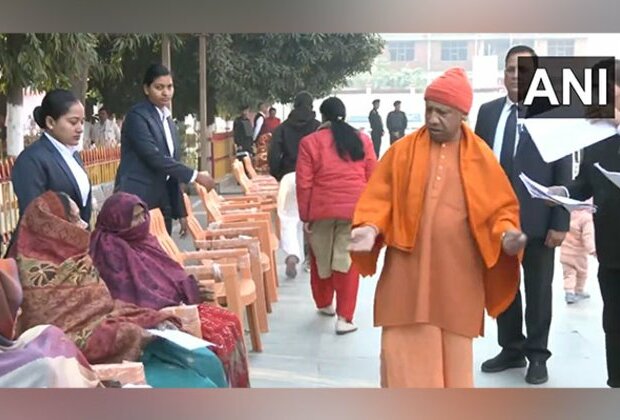 CM Yogi Adityanath holds 'Janta Darshan' at Gorakhnath Temple