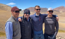 Adam, Lukas, Harry and Jack Lundin at Josemaria, Argentina