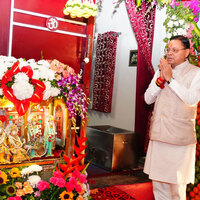 Uttarakhand CM Dhami attends Maa Bhagwati Jagran in Dehradun