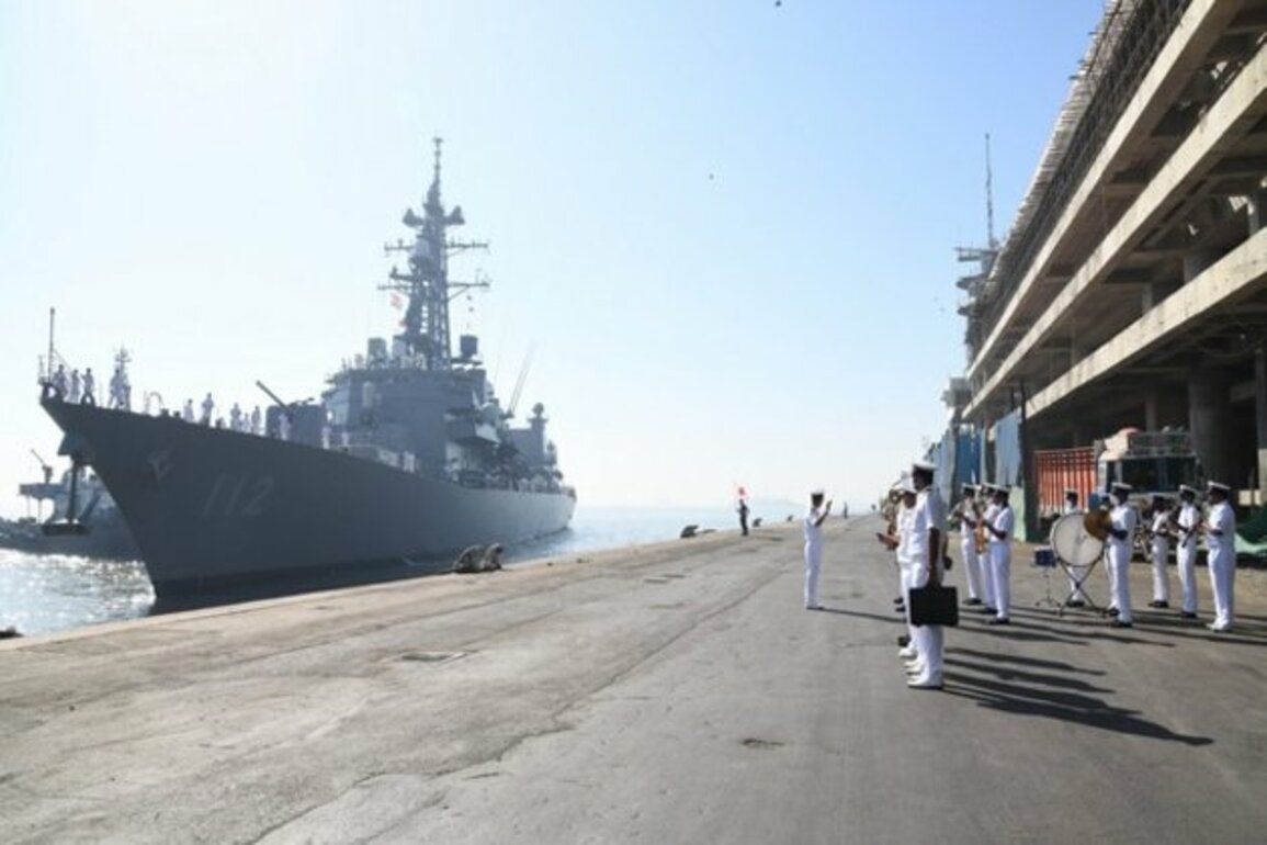 Japanese warship JS Makinami on goodwill visit to Mumbai