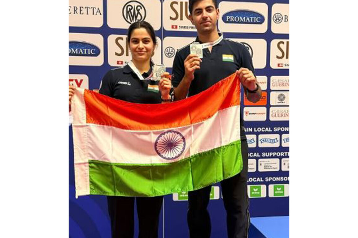 Manu Bhaker-Samrat Rana's silver in 10m air pistol mixed event helps India ends ISSF World Cup with 4 medals