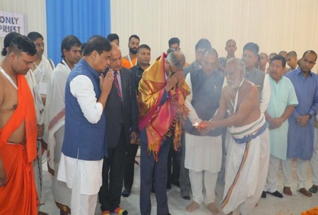 CM Himanta Sarma performs 'bhumi pujan' of Tata semiconductor facility at Jagiroad