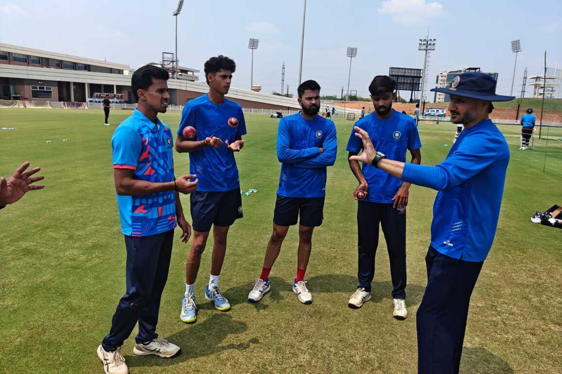 Harbhajan Singh leads intensive training camp for young off-spinners at BCCI Centre of Excellence in Bengaluru