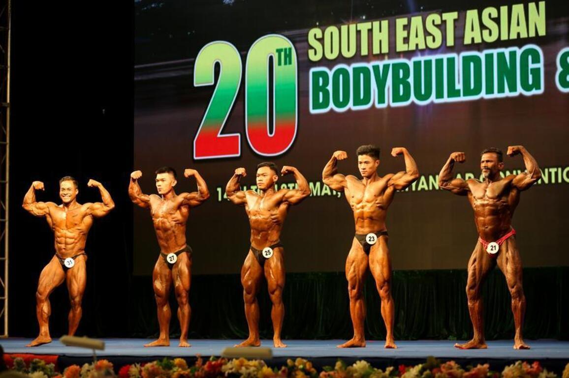 Asia Album: Southeast Asian Bodybuilding athletes compete in Yangon, Myanmar