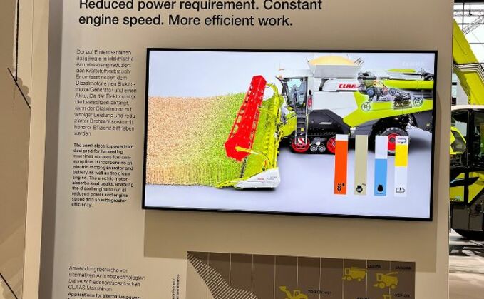 Claas hybrid combine concept