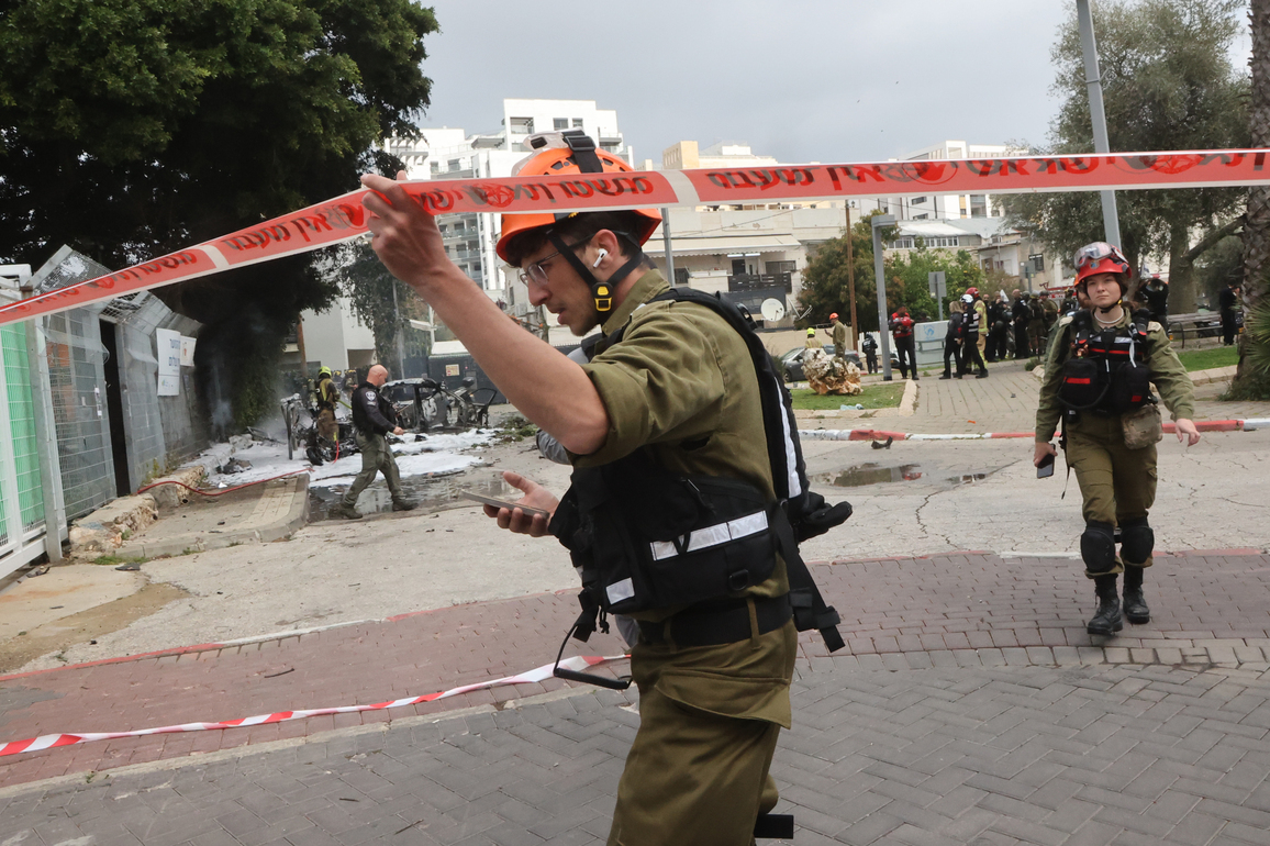 ISRAEL-TEL AVIV-IRAN-MISSILES-ATTACK
