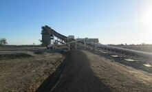 The train load out facility being developed at Baralaba.