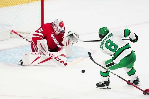 Daniel Hauser, Wisconsin edge North Dakota to reach Frozen Four final