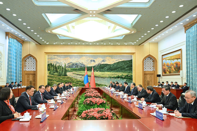 CHINA-BEIJING-WANG HUNING-CHAIRMAN OF STATE GREAT HURAL OF MONGOLIA-MEETING (CN)
