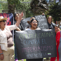 ECUADOR-QUITO-U.S.-VENEZUELA-PROTEST