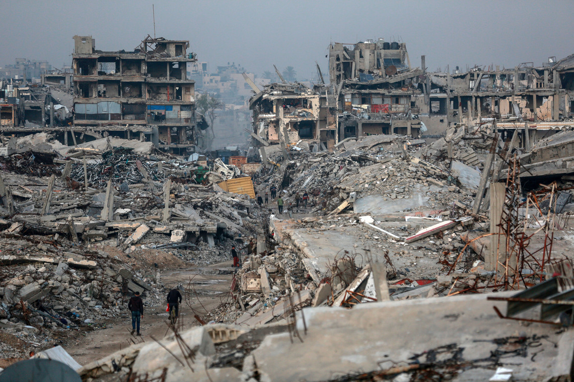 MIDEAST-GAZA CITY-RUBBLES